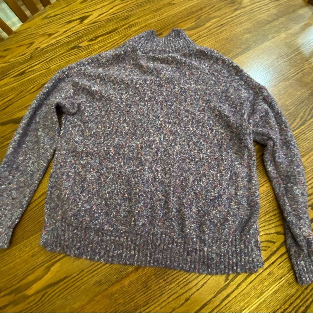 89th +Madison Sweater size M , multi purple color, high neck.